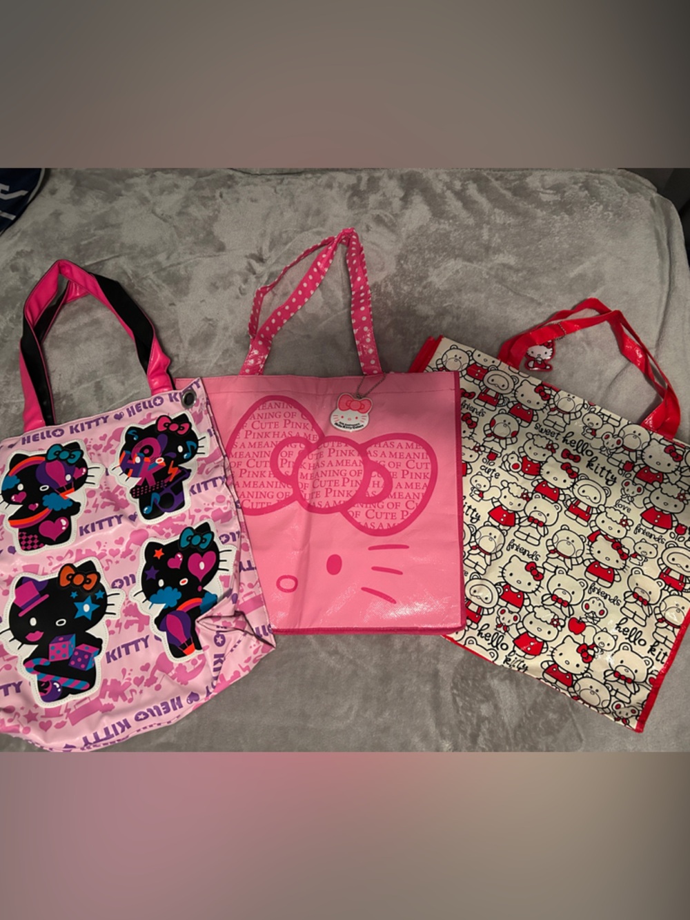 3 Hello Kitty Tote Bags